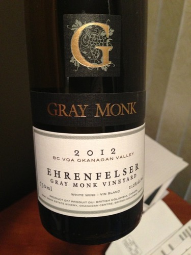 灰僧茵伦芬瑟干白Gray Monk Estate Winery Ehrenfelser