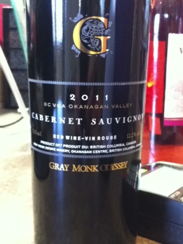 灰僧奥德赛赤霞珠干红Gray Monk Estate Winery Odyssey Cabernet Sauvignon