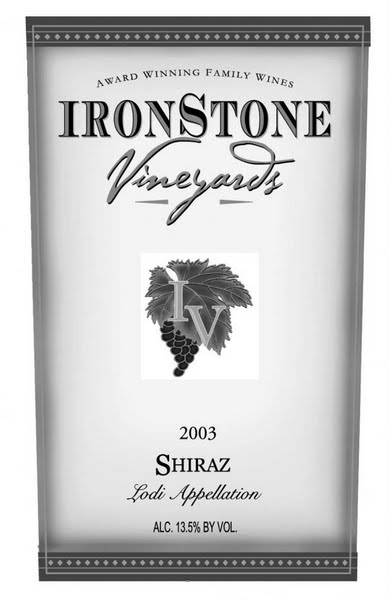 铁石设拉子干红Ironstone Vineyards shiraz