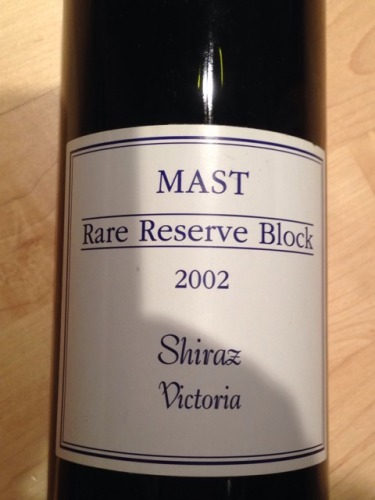 蓝脊山罕见桅杆珍藏西拉干红Mount Langi Ghiran Mast Rare Reserve Block Shiraz