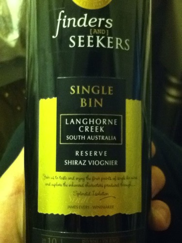 典藏级梵客干红 Finders and Seekers Single Bin Reserve Shiraz Viognier