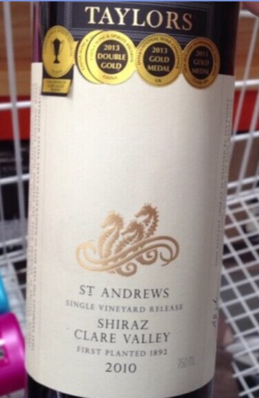 泰来斯珍藏设拉子干红Taylors St.Andrews Shiraz