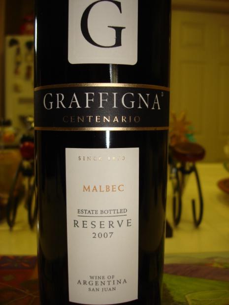 格拉菲娜珍藏马尔贝克干红Graffigna Reserve Malbec