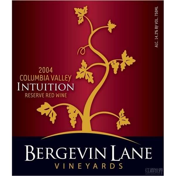 伯格瑞莲娜直觉珍藏赤霞珠干红Bergevin Lane Vineyards Intuition Reserve Cabernet Sauvignon