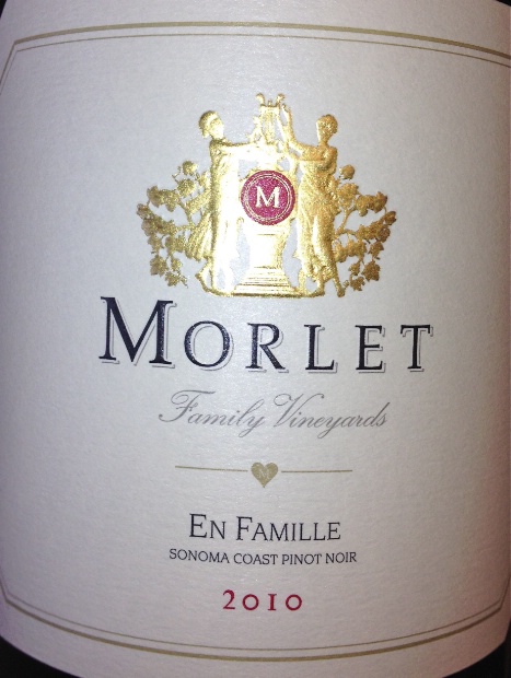 莫莱家庭黑皮诺干红Morlet Family Vineyards En Famille Pinot Noir