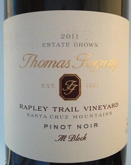 托马斯福格蒂拉普利小镇园M区黑皮诺干红Thomas Fogarty Rapley Trail Vineyard Block M Pinot Noir