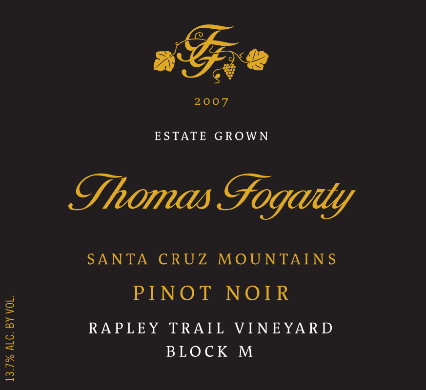 托马斯福格蒂黑皮诺干红Thomas Fogarty Pinot Noir