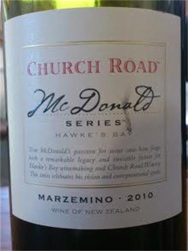 车路德麦当劳玛泽米诺干红Church Road McDonald Series Marzemino