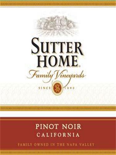 舒特家族黑皮诺干红Sutter Home Pinot Noir