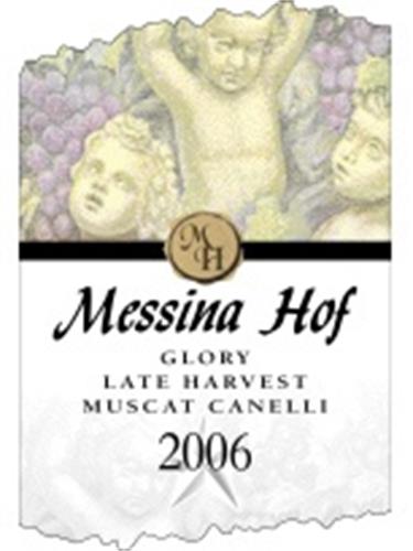 梅西纳荣耀晚熟卡内利麝香干白Messina Hof Glory Late Harvest Canelli Muscat