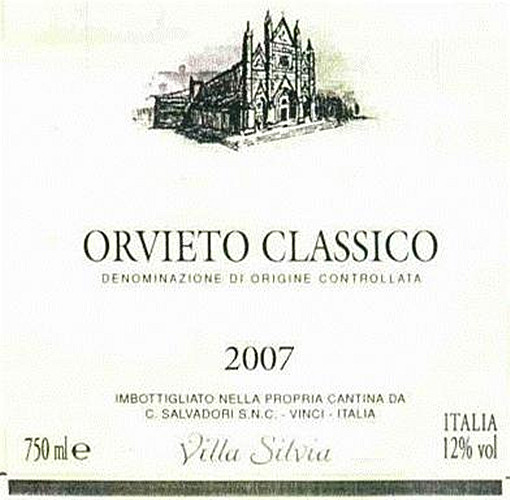 萨瓦西尔维娅园奥维托经典干白Salvadori Villa Silvia Orvieto Classico