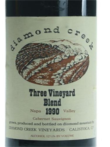 钻石溪三园赤霞珠干红Diamond Creek Three Vineyard Blend Cabernet Sauvignon
