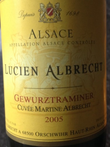 艾伯特玛蒂娜琼瑶浆干白Lucien Albrecht Gewurztraminer Cuvee Martine Albrecht