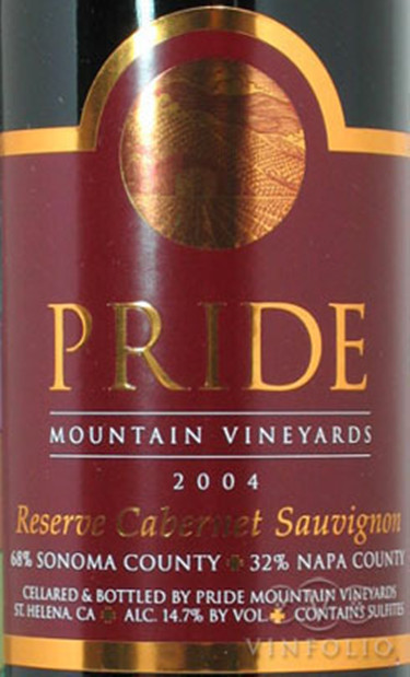 傲山珍藏赤霞珠干红Pride Mountain Vineyards Reserve Cabernet Sauvignon