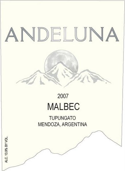 安第麓纳马尔贝克干红Andeluna Cellars Malbec