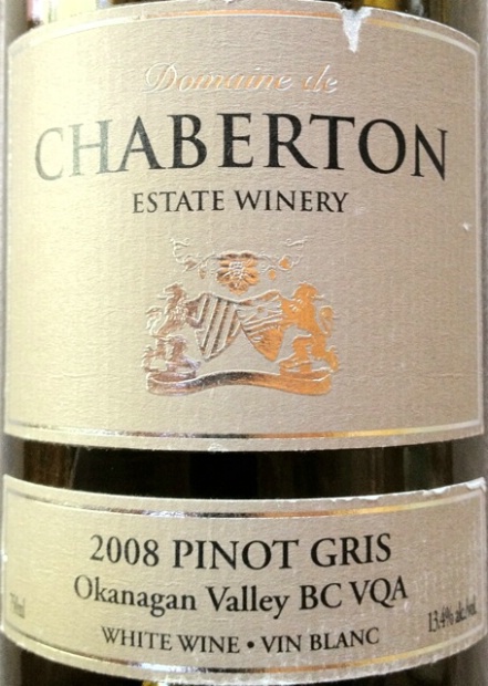 夏波顿灰皮诺干白Domaine de Chaberton Estate Winery Pinot Gris