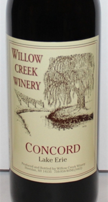 柳湾康科德甜红Willow Creek Winery Concord