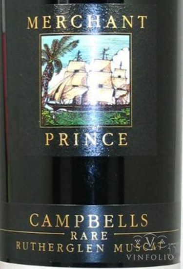 康贝尔商人王子卢森格林麝香加强酒Campbells Merchant Prince Rare Rutherglen Muscat