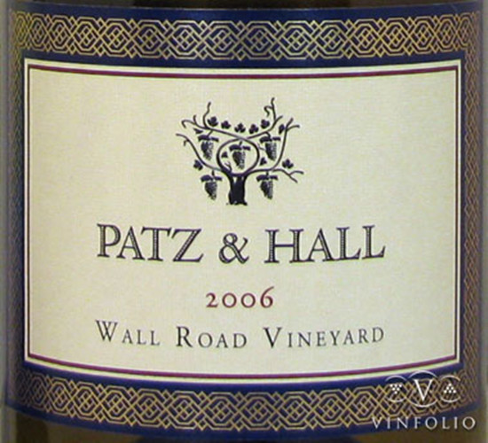 帕兹墙路园霞多丽干白Patz & Hall Wall Road Vineyard Chardonnay