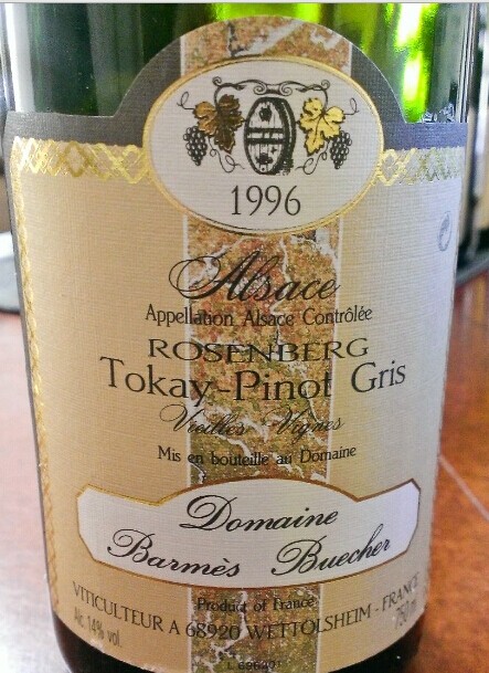 巴尔梅布彻罗森伯格灰皮诺干白Domaine Barmes-Buecher Pinot Gris Rosenberg