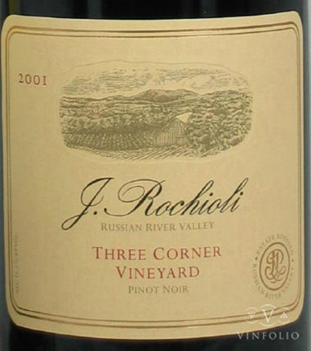 鲁奇奥尼三角园黑皮诺干红Rochioli Three Corner Vineyard Pinot Noir