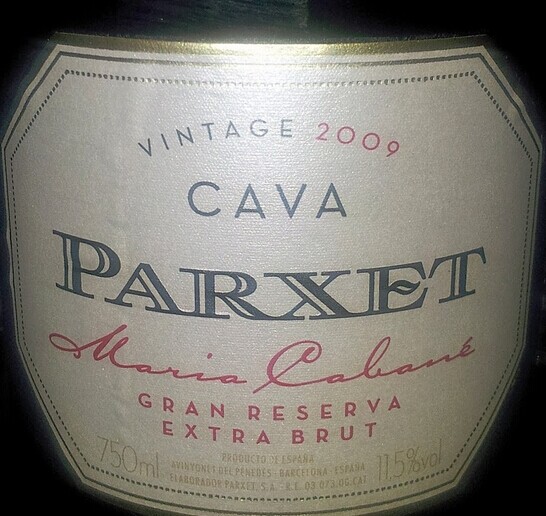 帕赛特玛利亚顶架特级珍藏起泡酒Parxet Maria Cabane Gran Reserva Brut Cava