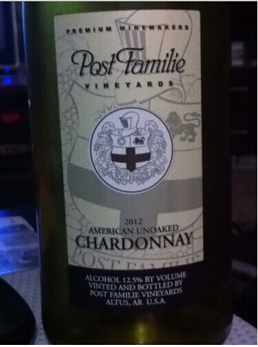 波斯特家族霞多丽干白Post Familie Vineyards Chardonnay