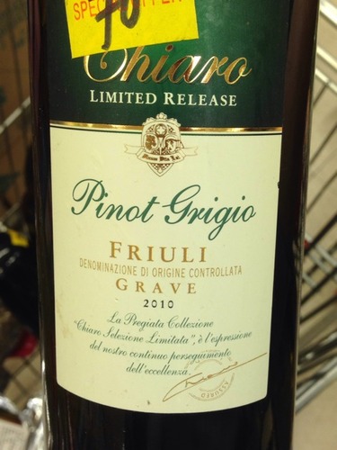 奇里奥弗留利灰皮诺干白Chiaro Pinot Grigio Friuli grave