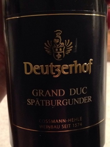 多策霍夫大公爵黑皮诺干红Deutzerhof Grand Duc Spatburgunder