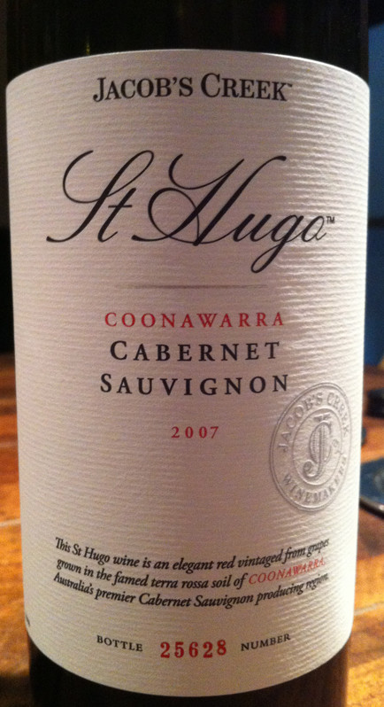 杰卡斯雨果赤霞珠干红Jacob's Creek St Hugo Cabernet Sauvignon