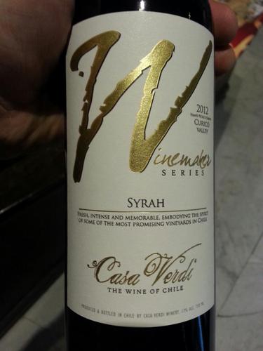 卡蒂尔庄园西拉干红Casa Verdi winemaker syrah