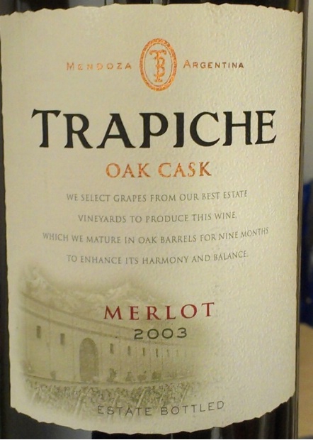 查比迪陈酿梅洛干红Trapiche 'Oak Cask' Merlot