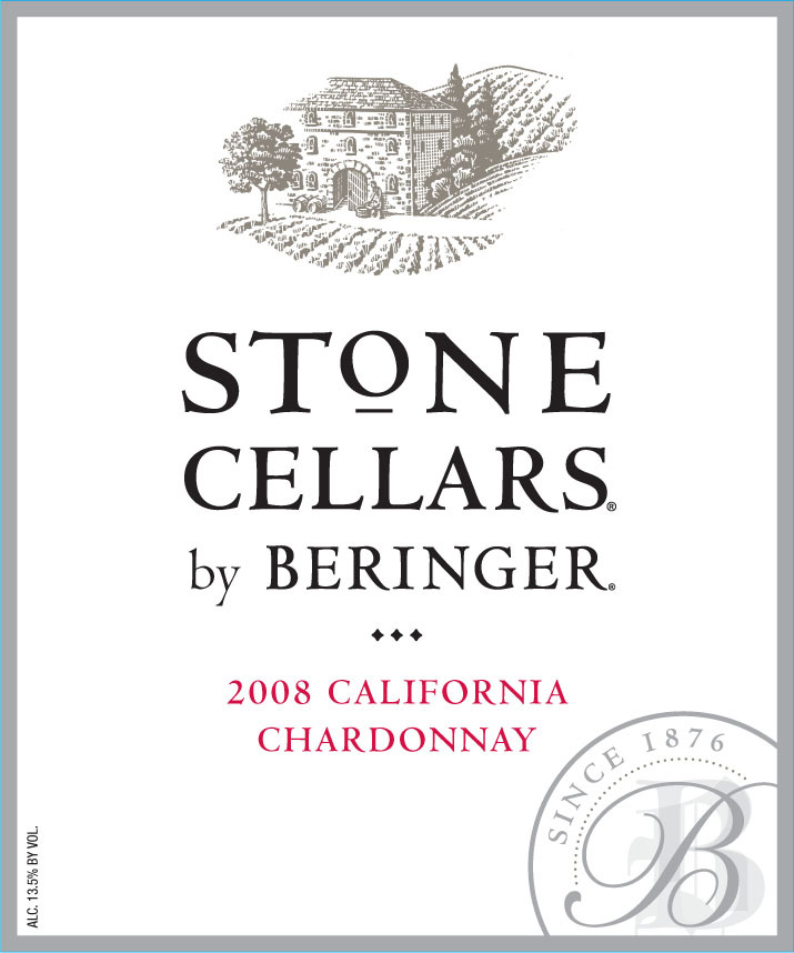 贝灵哲庄园石窖霞多丽干白Stone Cellars by Beringer Chardonnay