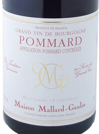 马勒格林波玛干红Maison Mallard-Gaulin Pommard