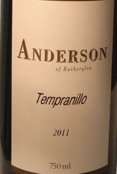 安德森丹魄干红Anderson Winery Tempranillo