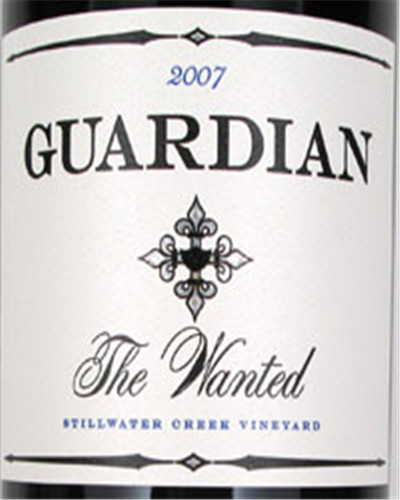 守望者赤霞珠-品丽珠干红Guardian Cellars Stillwater Creek Vineyard The Wanted Red Cabernet Sauvignon-Cabernet Franc