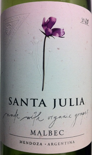 朱卡迪园桑塔茱莉亚有机马尔贝克干红Familia Zuccardi Santa Julia Organica Malbec