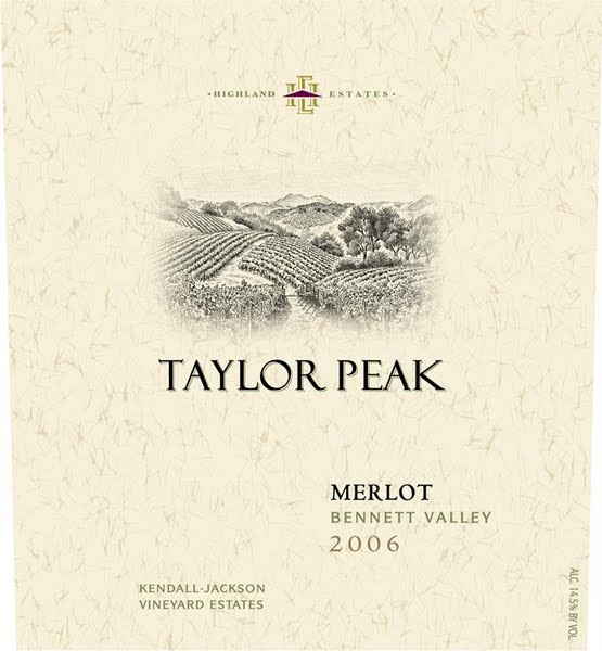 肯德杰克逊高地园泰勒峰梅洛干红Kendall Jackson Highland Estates Taylor Peak Merlot