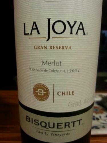 彼斯克提菊雅园特级珍藏梅洛干红Vina Bisquertt Casa La Joya Gran Reserva Merlot