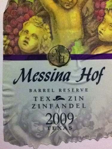 梅西纳桶珍藏特克斯-津芬德仙粉黛干红Messina Hof Barrel Reserve Tex-Zin Zinfandel