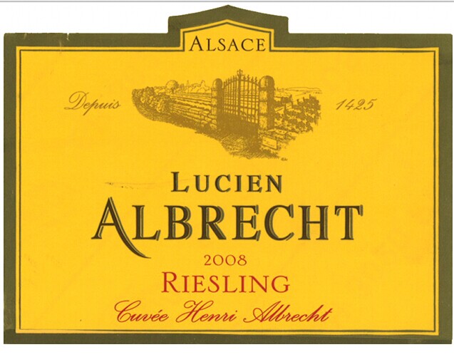 艾伯特亨利雷司令干白Lucien Albrecht Riesling Cuvee Henri