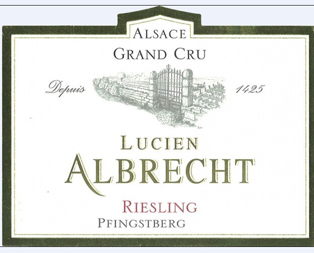 艾伯特芬斯伯格园雷司令干白Lucien Albrecht Riesling Pfingstberg