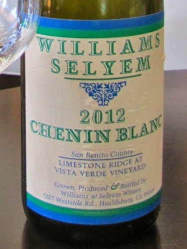 威廉斯乐姆酒庄石灰岩岭初级园白诗南干白Williams Selyem Estate Vineyard Limestone Ridge Vista Verde Vineyard Chenin Blanc