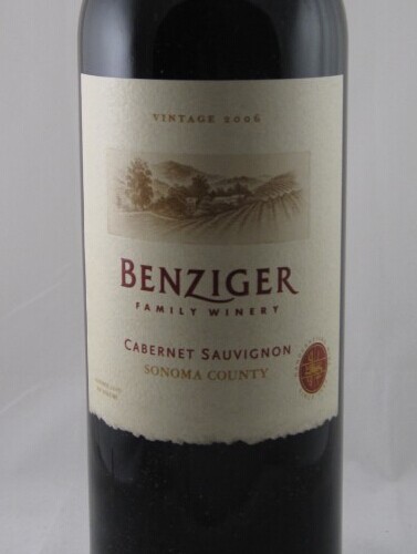 Benziger Cabernet Sauvignon Sonoma County Five Bordeaux Varietals