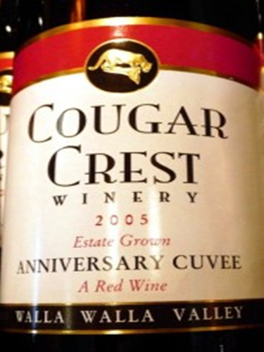 美洲狮周年纪念特酿干红Cougar Crest Winery Anniversary Cuvee