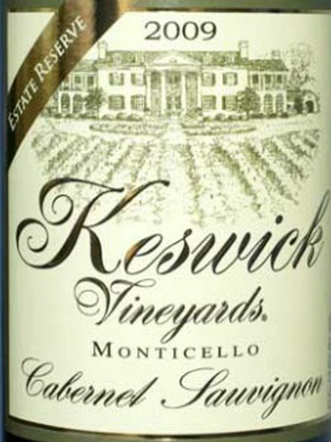 凯西克珍藏赤霞珠干红Keswick  Estate Reserve Cabernet Sauvignon