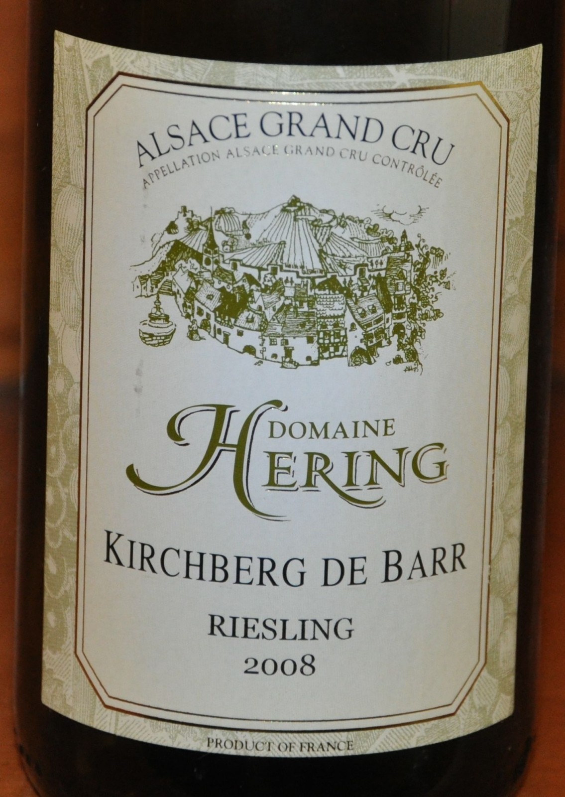 赫林酒庄希贝格巴尔雷司令晚收甜白Domaine Hering Riesling Kirchberg de Barr Vendanges Tardives