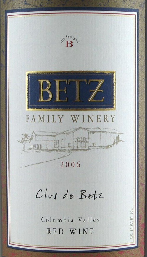 贝茨家族克洛德贝茨干红Betz Family Winery Clos de Betz