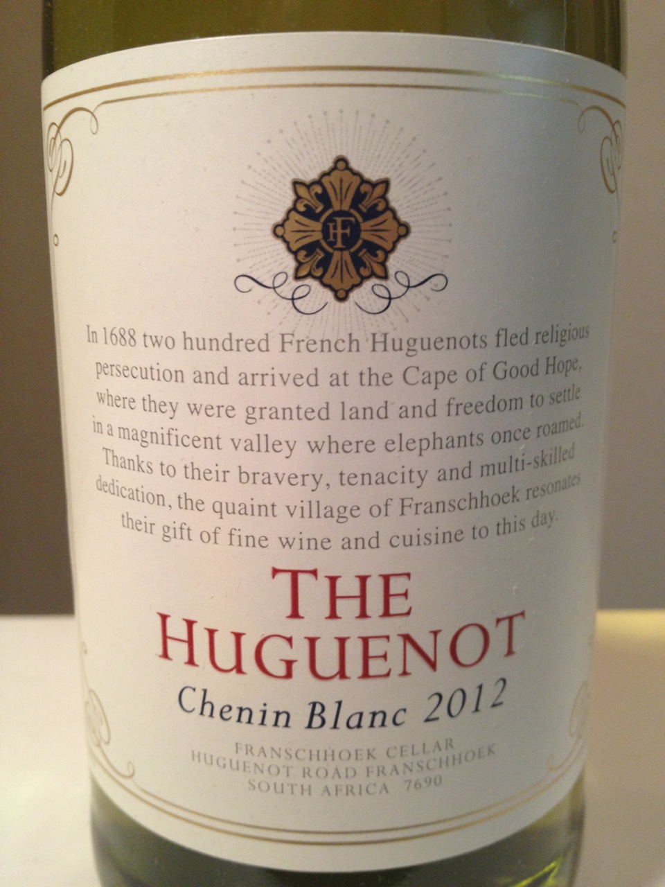 拉格诺白诗南干白L'Huguenot Chenin Blanc