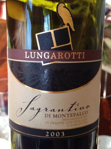 龙阁蒙特发阁萨格兰蒂诺干红Lungarotti Sagrantino di Montefalco DOCG